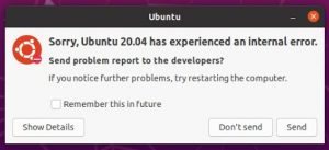 ubuntu-20.02error